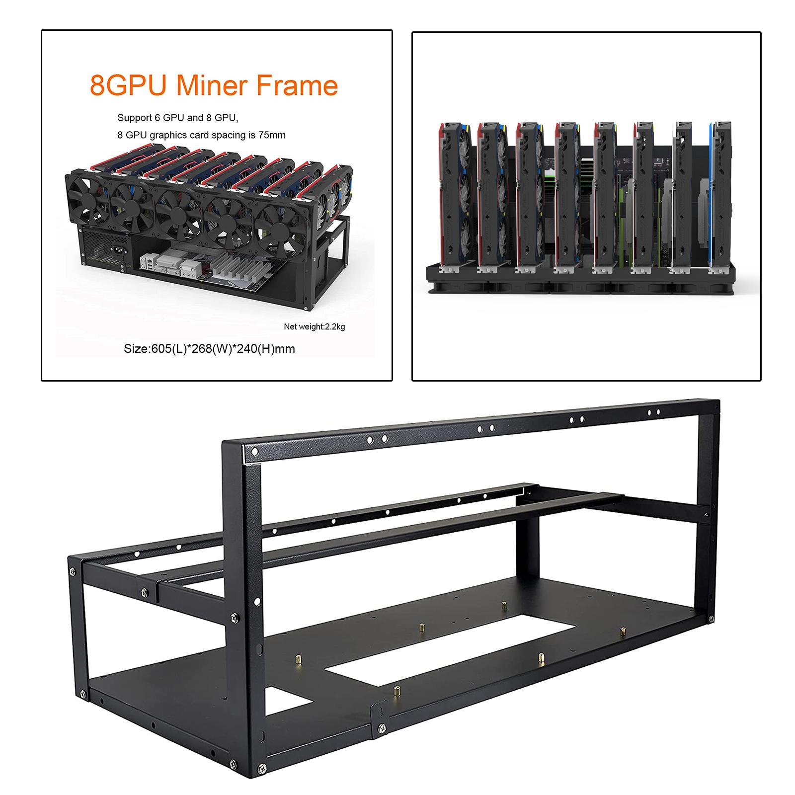 6/8 GPU Madencilik Teçhizatı Ç - Gpu Mining Rig Frame 8 Gpu incelemesi ve fiyatı