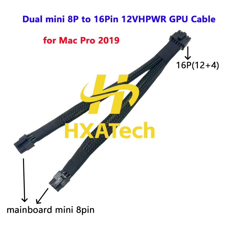 HXATech - Mac Pro 2019 için ye - Dual 8Pin To 16Pin 12Vhpwr Cable incelemesi ve fiyatı